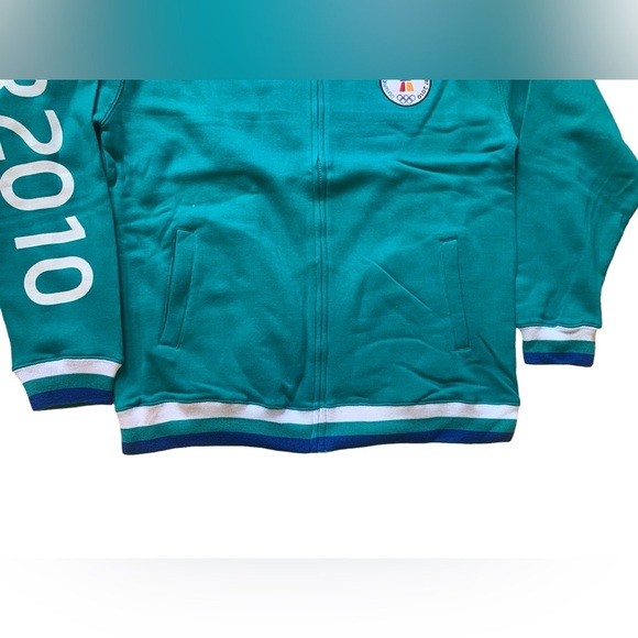 Vancouver NWT 2010 Winter Olympics Full Zip Sweater Green Men's Size L - Picture 5 of 10